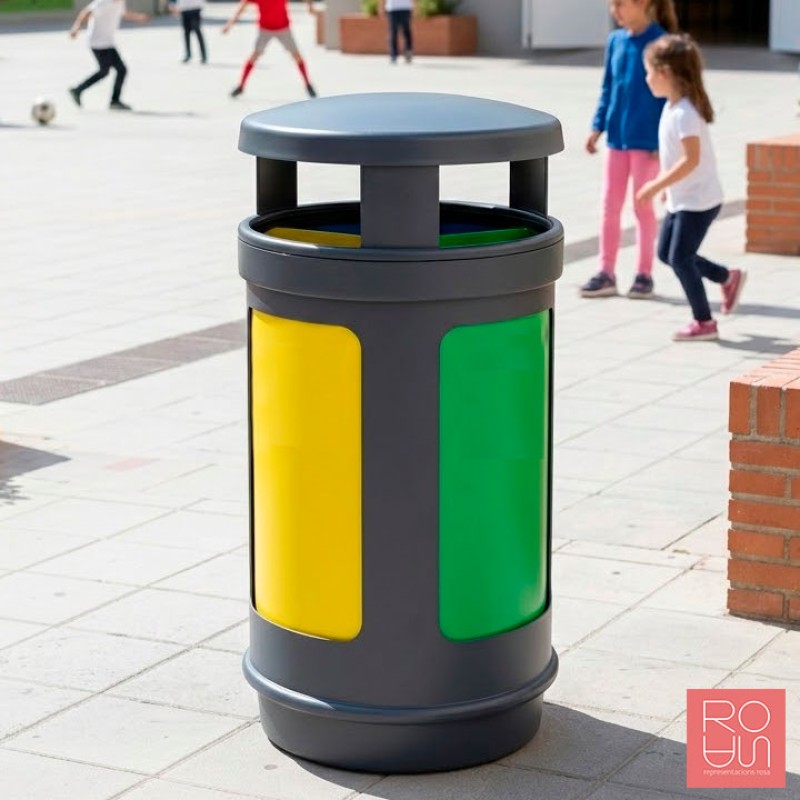 Paperera Reciclatge Exterior 486 | Fins a 4 Residus